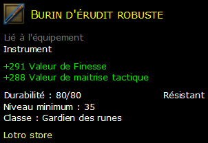 Burin d'érudit robuste