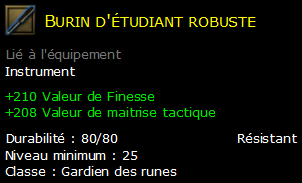 Burin d'étudiant robuste