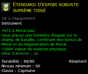 Etendard d'espoir robuste suprême tissé