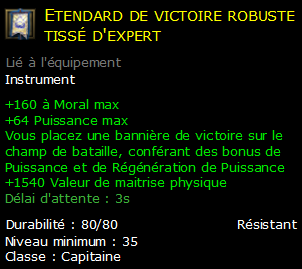 Etendard de victoire robuste tissé d'expert