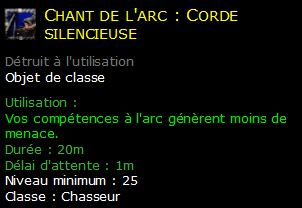 Chant de l'arc : Corde silencieuse