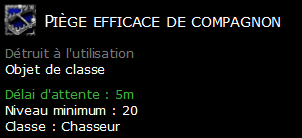 Piège efficace de compagnon