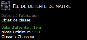 Fil de détente de maître