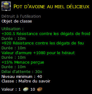 Pot d'avoine au miel délicieux