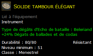 Solide tambour élégant