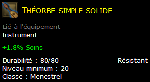 Théorbe simple solide