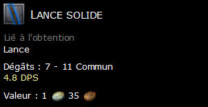 Lance solide