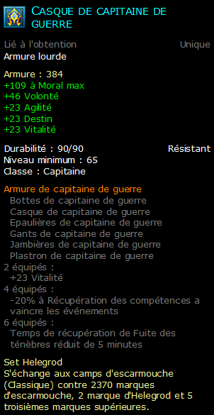 Casque de capitaine de guerre