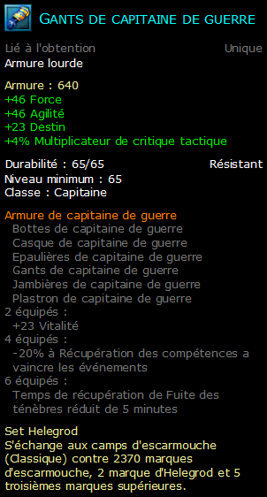 Gants de capitaine de guerre