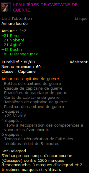 Epaulières de capitaine de guerre