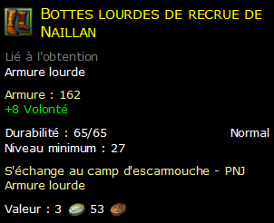 Bottes lourdes de recrue de Naillan