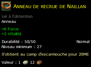 Anneau de recrue de Naillan