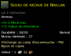 Sceau de recrue de Naillan