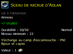 Sceau de recrue d'Adlan