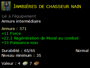 Jambières de chasseur nain