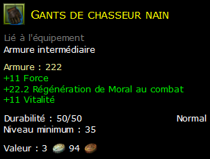 Gants de chasseur nain