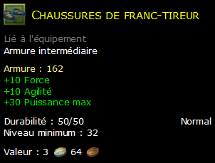 Chaussures de franc-tireur