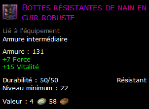 Bottes résistantes de nain en cuir robuste