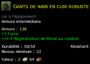 Gants de nain en cuir robuste