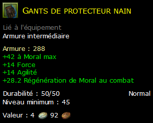 Gants de protecteur nain