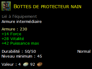 Bottes de protecteur nain