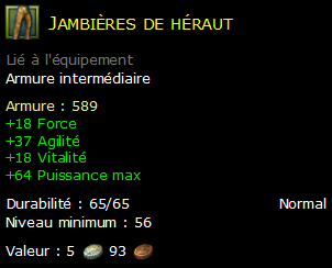 Jambières de héraut