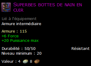 Superbes bottes de nain en cuir