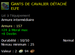 Gants de cavalier détaché elfe