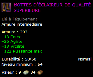 Bottes d'éclaireur de qualité supérieure