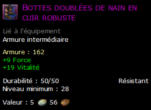 Bottes doublées de nain en cuir robuste