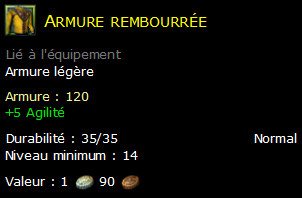 Armure rembourrée