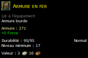 Armure en fer