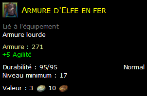 Armure d'Elfe en fer