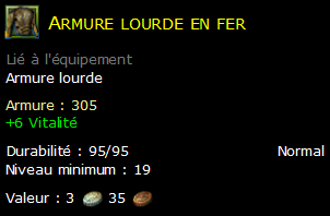 Armure lourde en fer