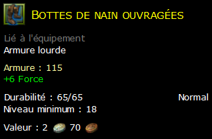 Bottes de nain ouvragées