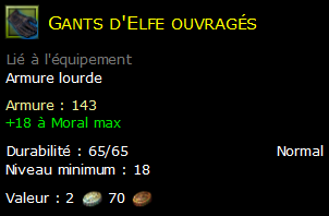 Gants d'Elfe ouvragés