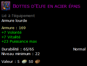 Bottes d'Elfe en acier épais