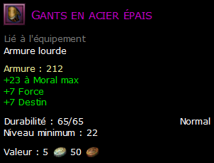 Gants en acier épais