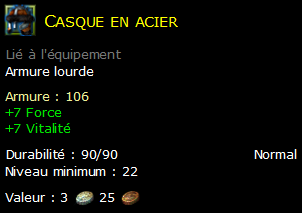 Casque en acier