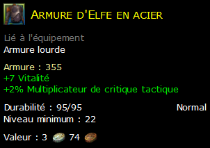 Armure d'Elfe en acier