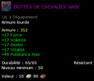 Bottes de chevalier nain