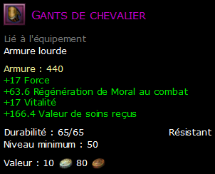 Gants de chevalier