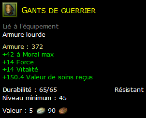 Gants de guerrier