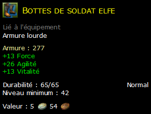 Bottes de soldat elfe