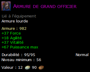 Armure de grand officier