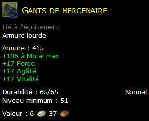 Gants de mercenaire