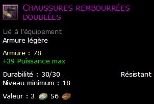 Chaussures rembourrées doublées