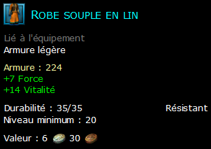 Robe souple en lin