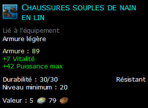 Chaussures souples de nain en lin