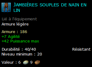 Jambières souples de nain en lin